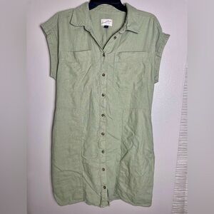 Universal Thread Sage Green Shirt Dress